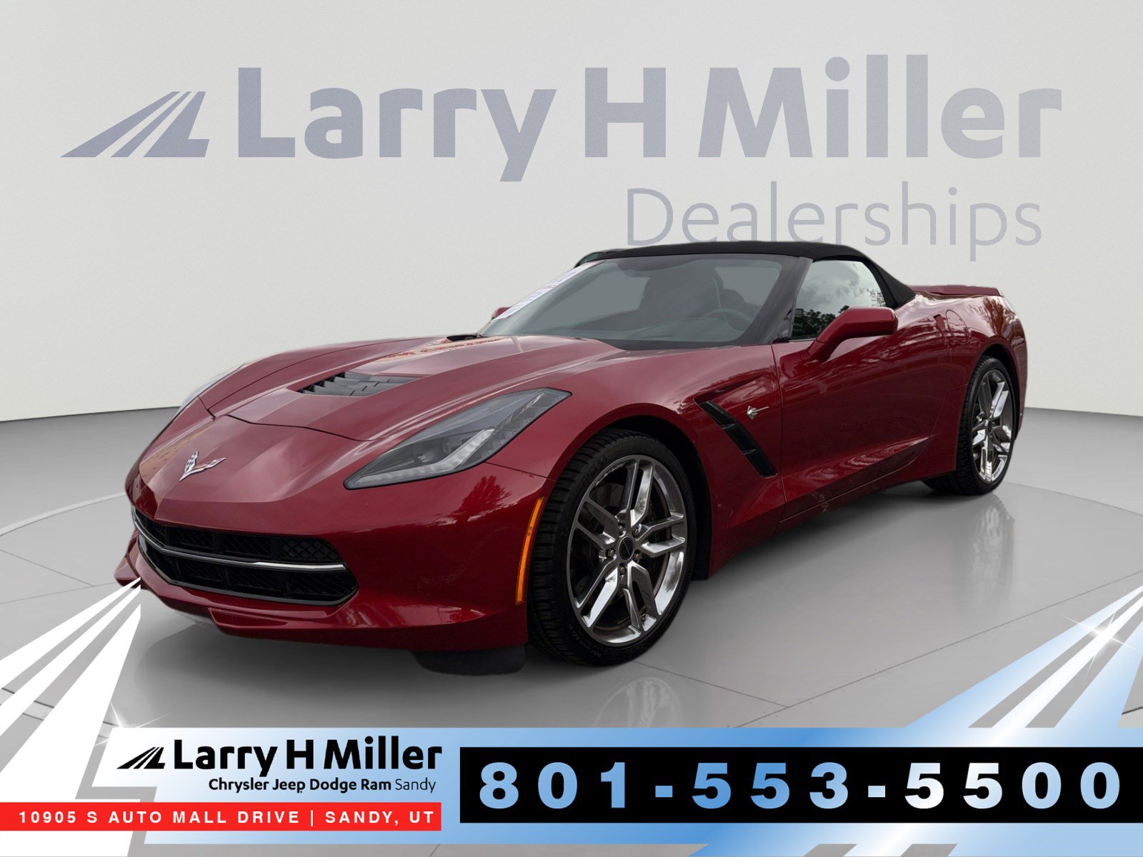 Used 2015 Chevrolet Corvette Stingray Convertible w/ 3LT Preferred Equipment Group RWD image 1