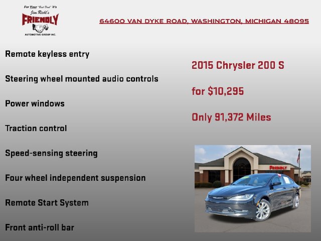 Used 2015 Chrysler 200 S w/ Comfort Group FWD image 20