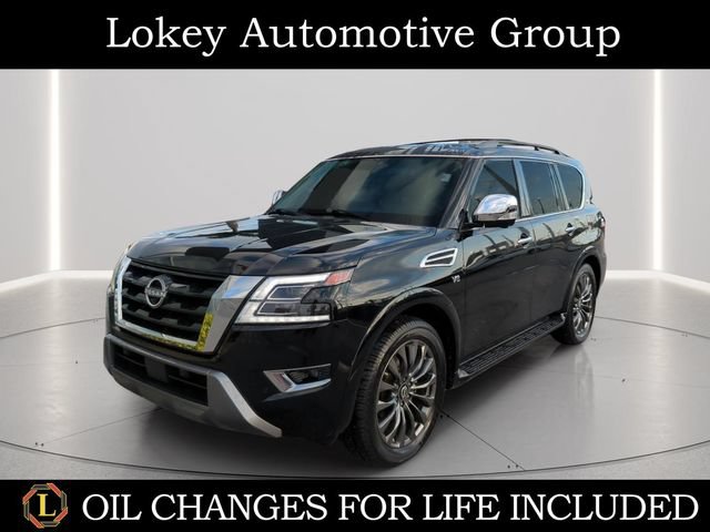 Certified 2022 Nissan Armada Platinum w/ Captain's Chairs Package RWD image 1