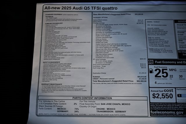 New 2025 Audi Q5 Prestige image 41