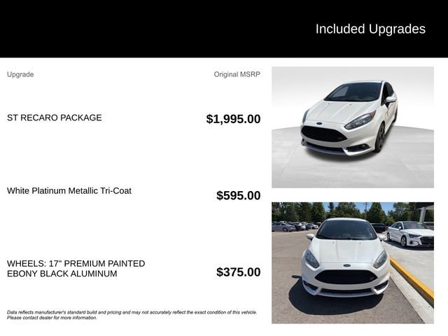 Used 2018 Ford Fiesta ST w/ ST Recaro Package FWD image 8