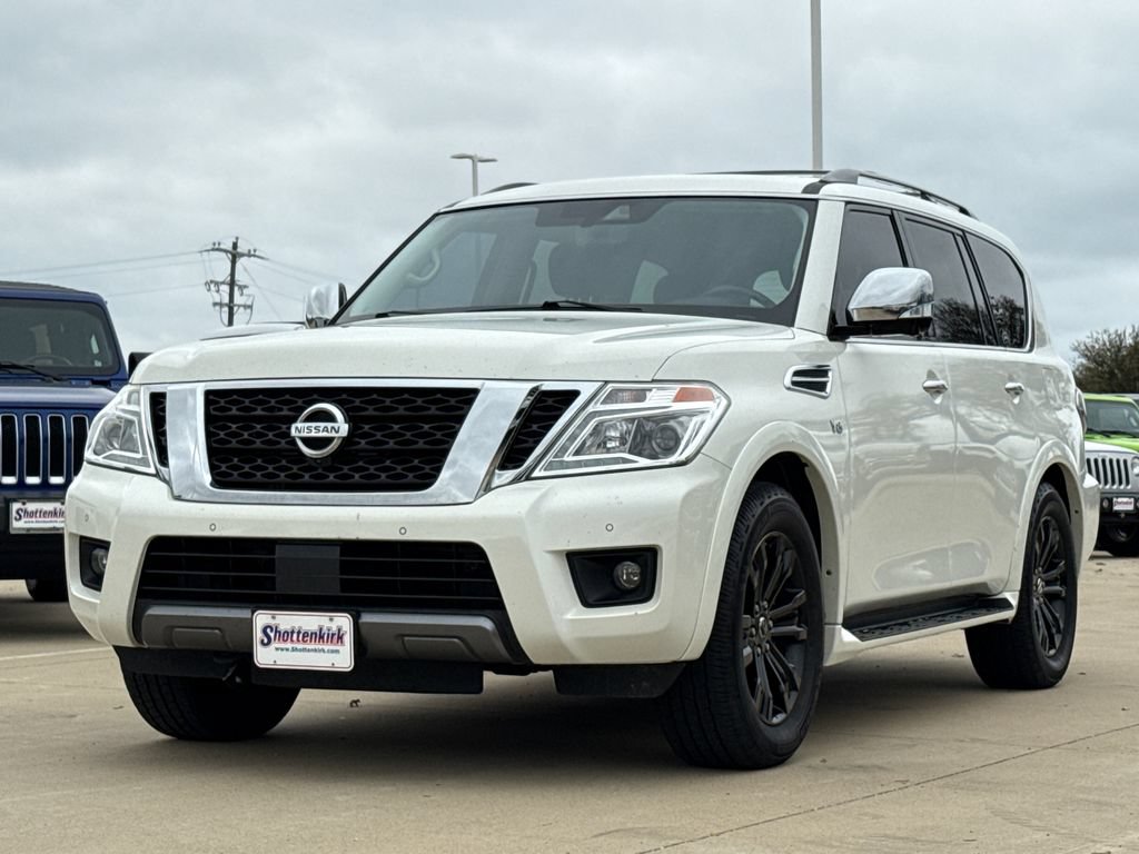 Used 2020 Nissan Armada Platinum w/ Captain's Chairs Package RWD video 3