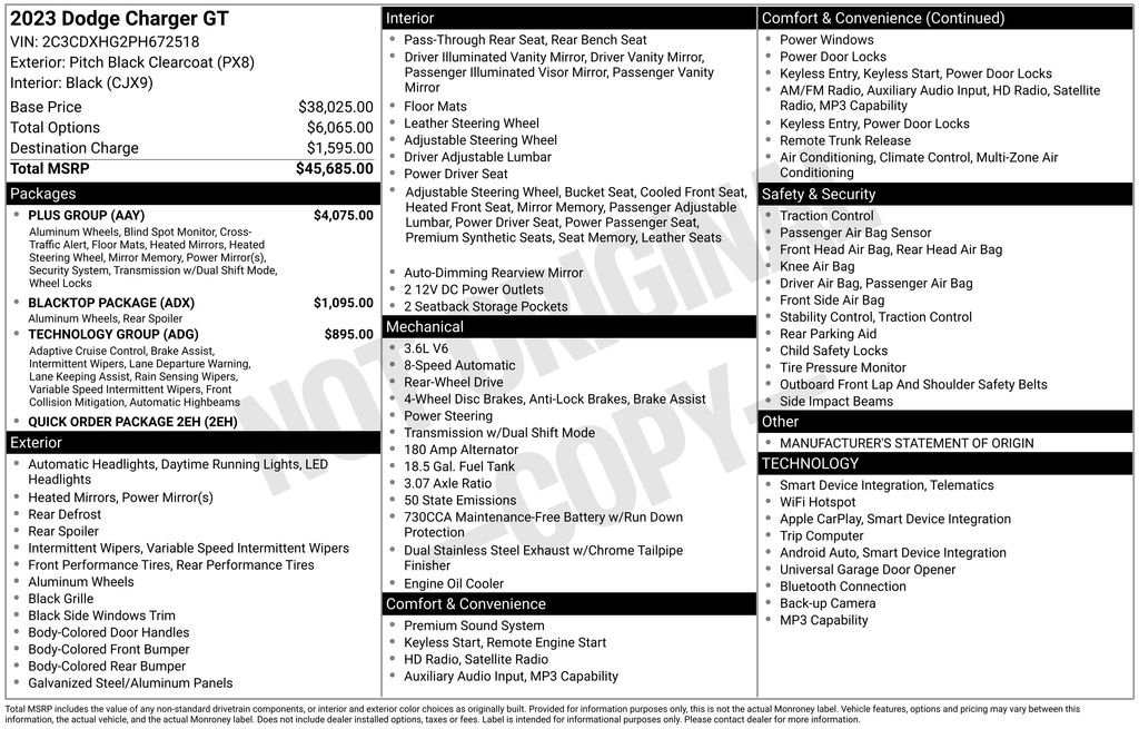 Used 2023 Dodge Charger GT w/ Plus Group image 6