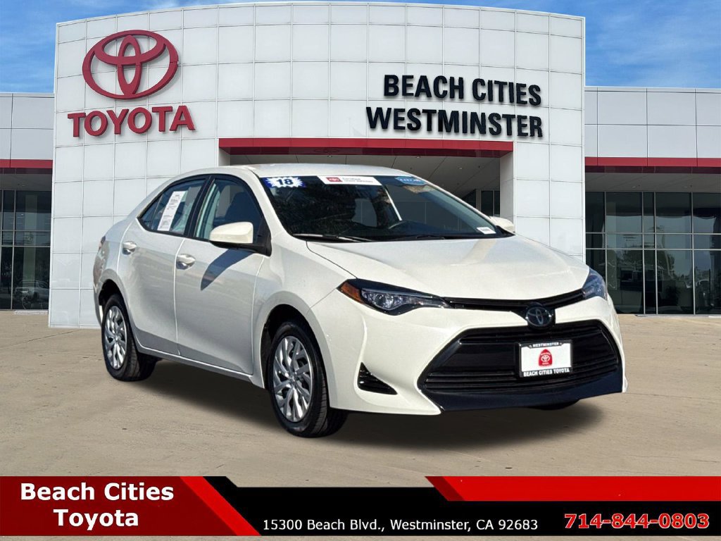 Certified 2018 Toyota Corolla LE w/ Carpet Mat Package (TMS)