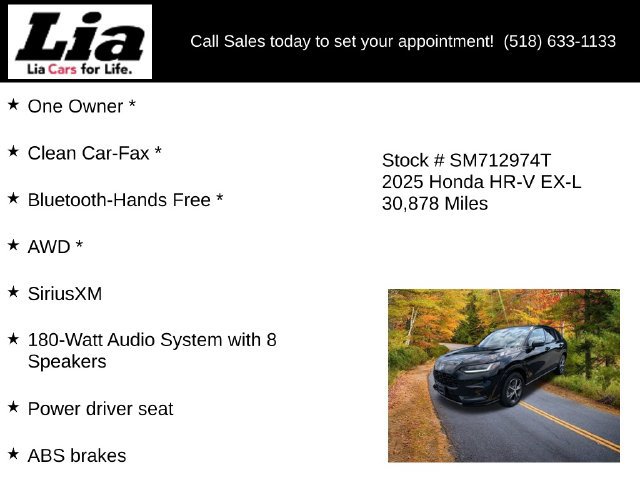 Used 2025 Honda HR-V EX-L image 6