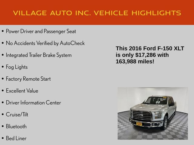 Used 2016 Ford F150 XLT w/ Equipment Group 302A Luxury image 14