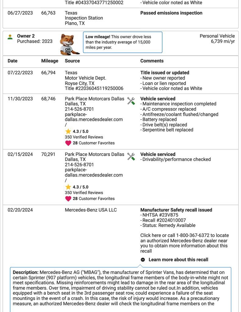 Used 2019 Mercedes-Benz Sprinter 2500 w/ Driver Convenience Package image 32