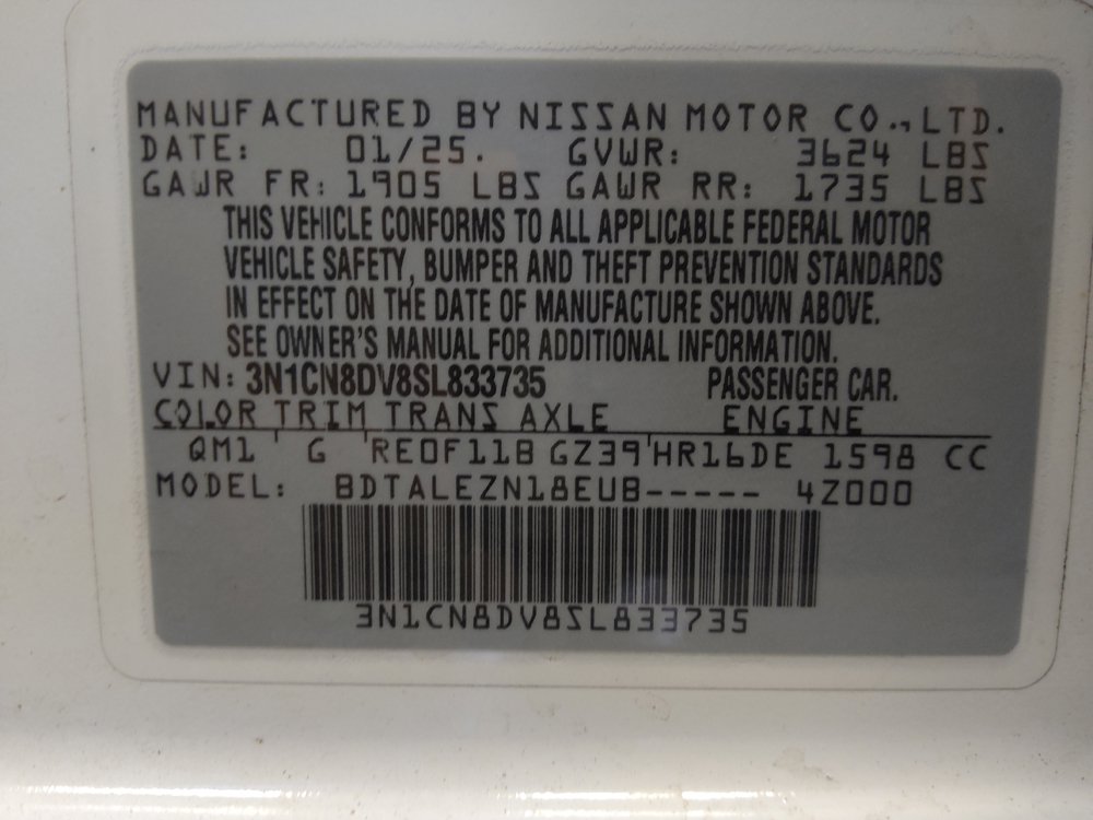 Used 2025 Nissan Versa S w/ Trunk Package FWD image 33