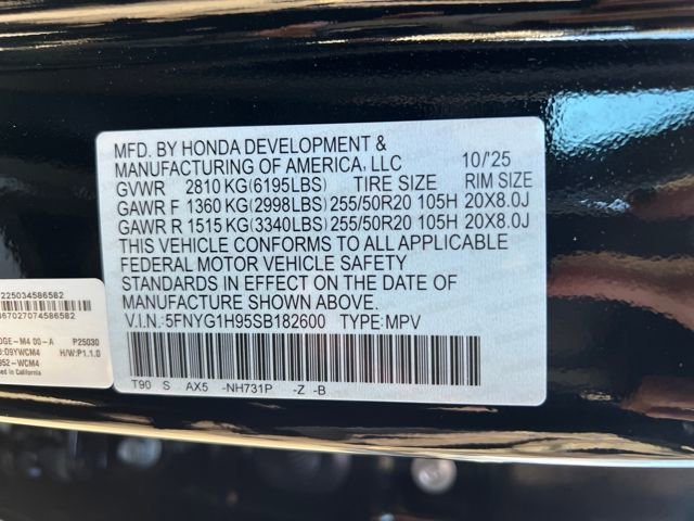 New 2025 Honda Pilot Black Edition image 17