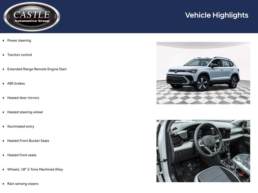 New 2026 Volkswagen Taos S image 3