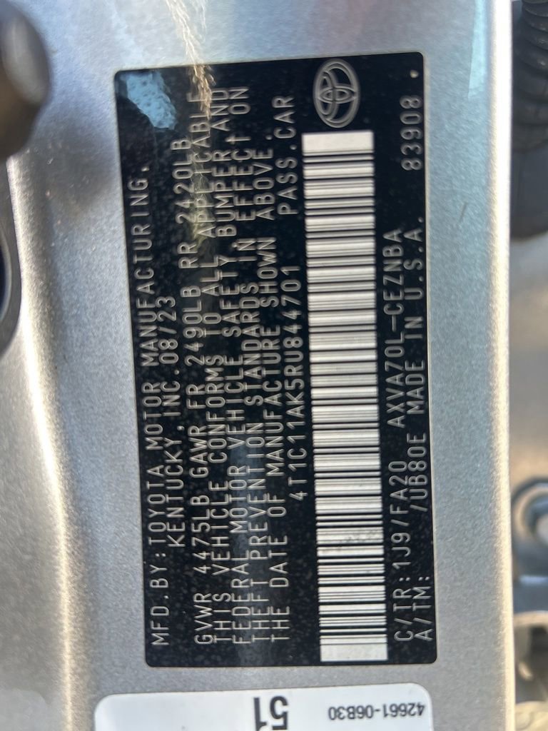 Used 2024 Toyota Camry LE FWD image 42