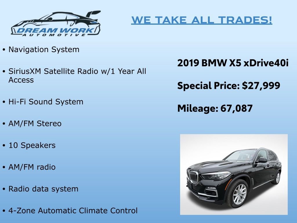 Used 2019 BMW X5 xDrive40i w/ Convenience Package image 2