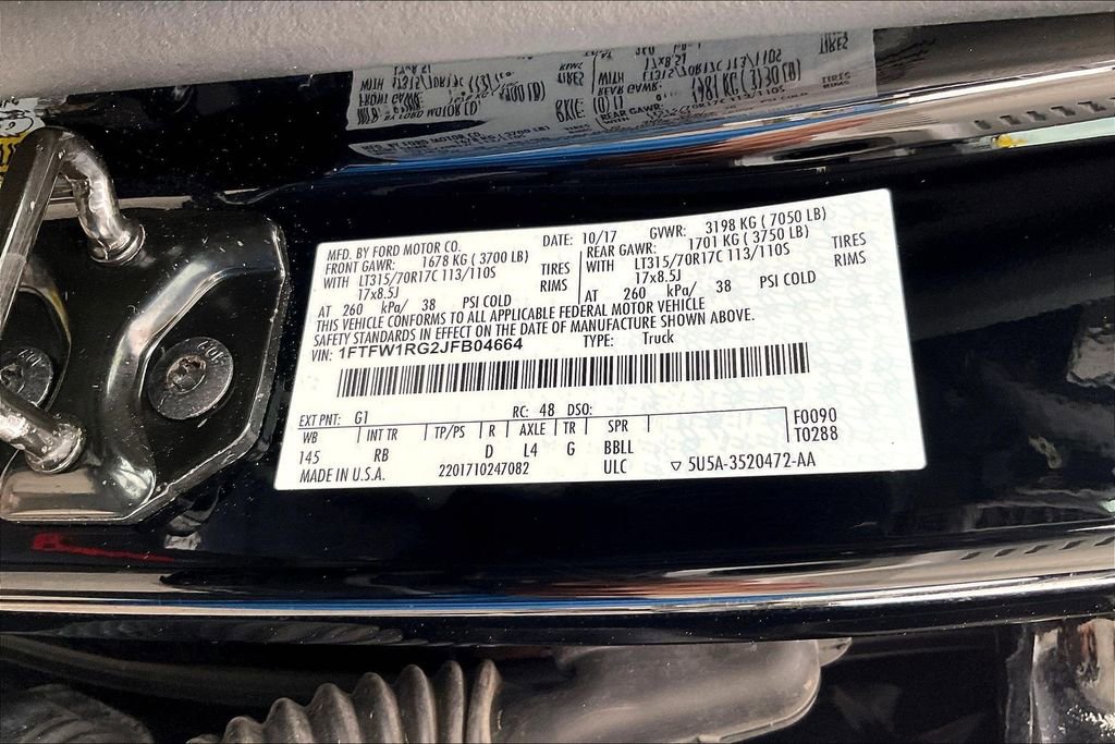 Used 2018 Ford F150 Raptor w/ Equipment Group 802A Luxury image 35