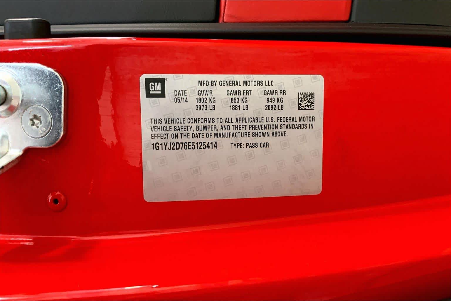 Used 2014 Chevrolet Corvette Stingray Coupe w/ 2LT Preferred Equipment Group RWD image 36