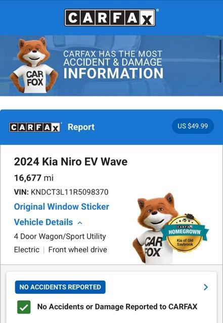 Used 2024 Kia Niro Wave w/ Wave Preserve Package FWD image 7