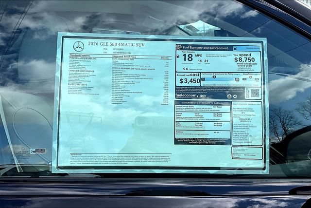 New 2026 Mercedes-Benz GLE 580 4MATIC image 17