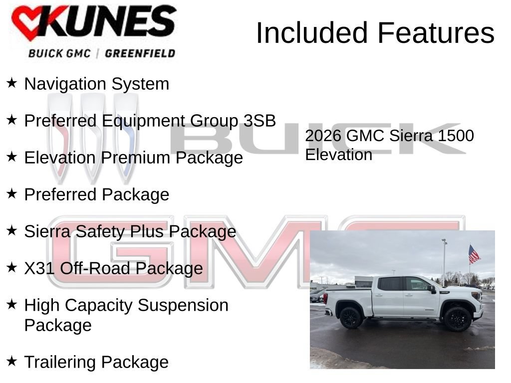 New 2026 GMC Sierra 1500 Elevation w/ Elevation Premium Package AWD/4WD image 3