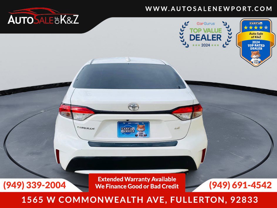 Used 2020 Toyota Corolla LE w/ Carpet Mat Package (TMS) FWD image 5