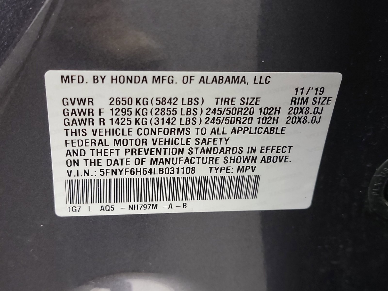 Used 2020 Honda Pilot Touring image 33