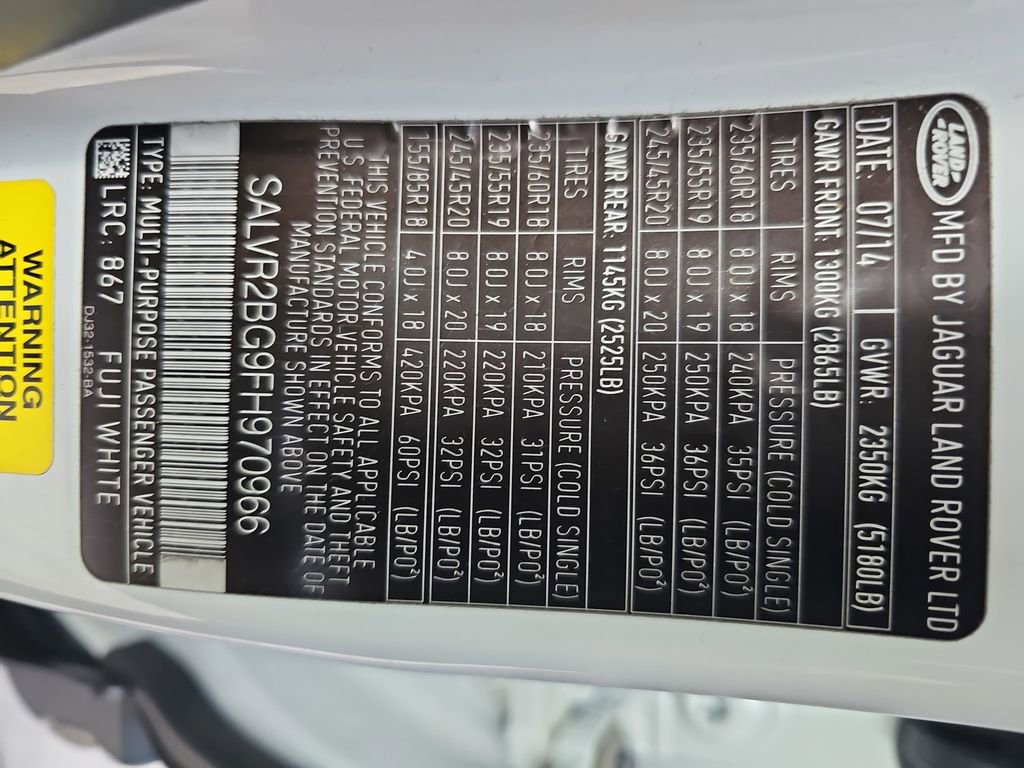 Used 2015 Land Rover Range Rover Evoque Pure Premium image 45