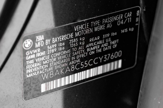 Used 2012 BMW 750i RWD image 68