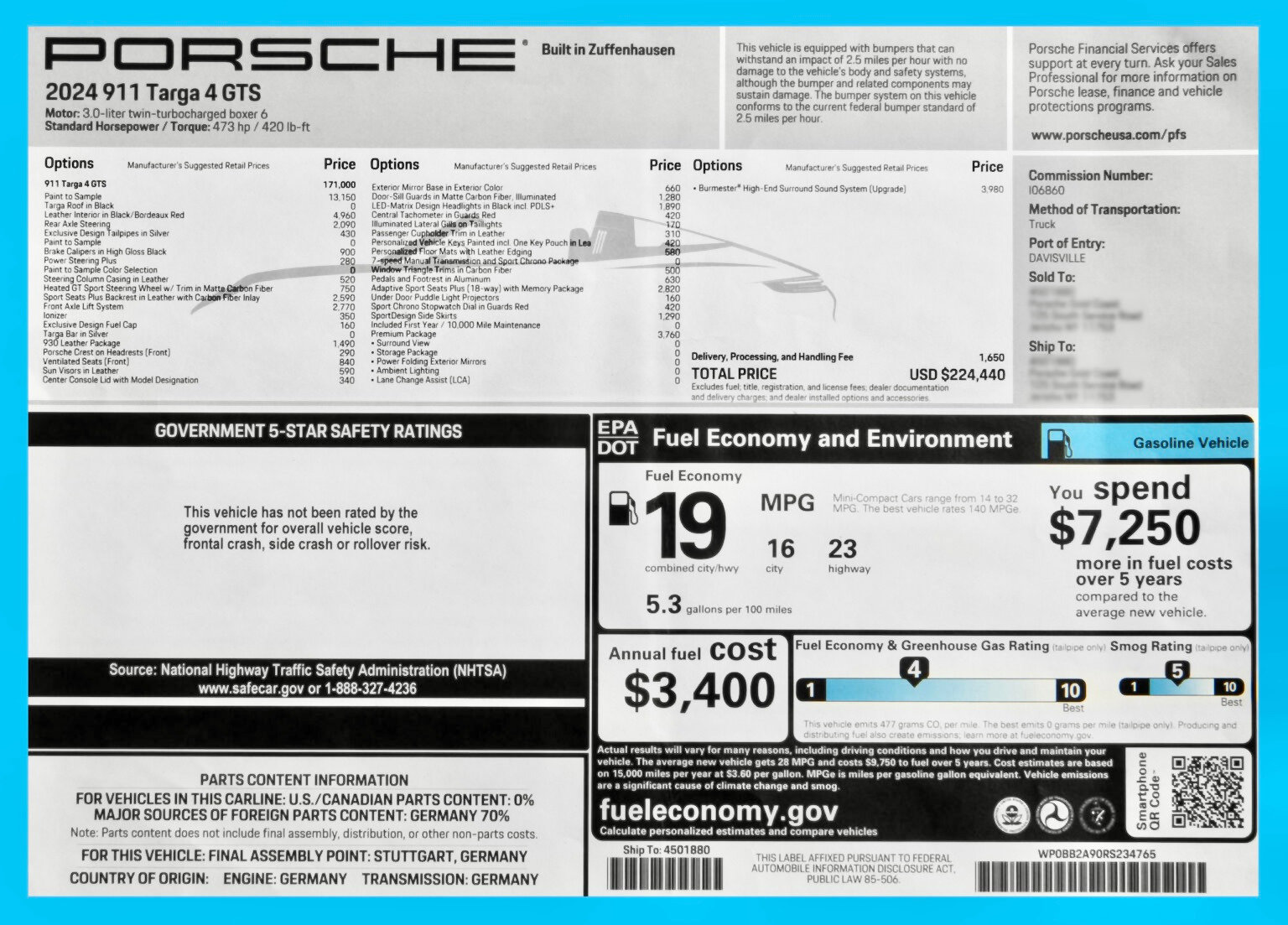 Used 2024 Porsche 911 Targa 4 GTS image 39