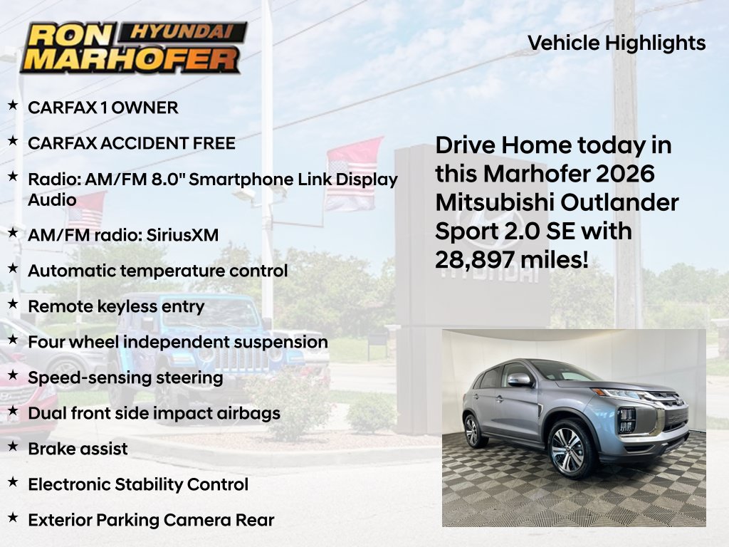 Used 2026 Mitsubishi Outlander Sport SE AWD/4WD image 13