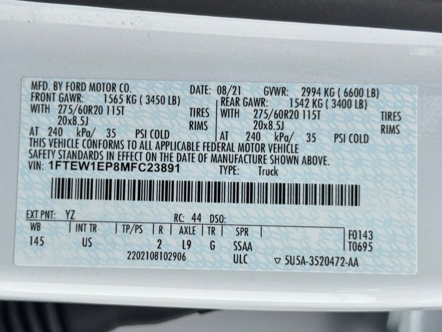 Used 2021 Ford F150 XLT w/ Equipment Group 302A High image 69