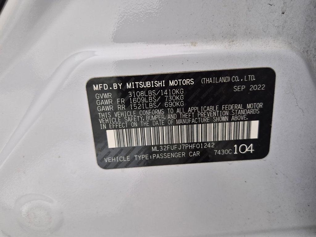 Used 2023 Mitsubishi Mirage G4 LE FWD image 31
