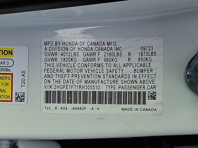 Used 2024 Honda Civic EX image 30