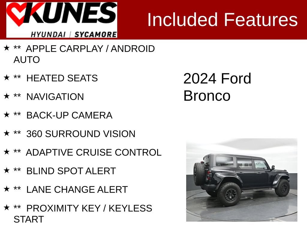 Used 2024 Ford Bronco Raptor AWD/4WD image 2