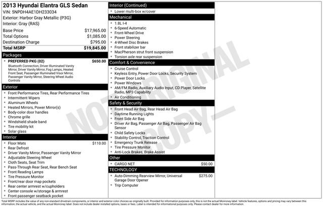 Used 2013 Hyundai Elantra GLS w/ Preferred Pkg image 14