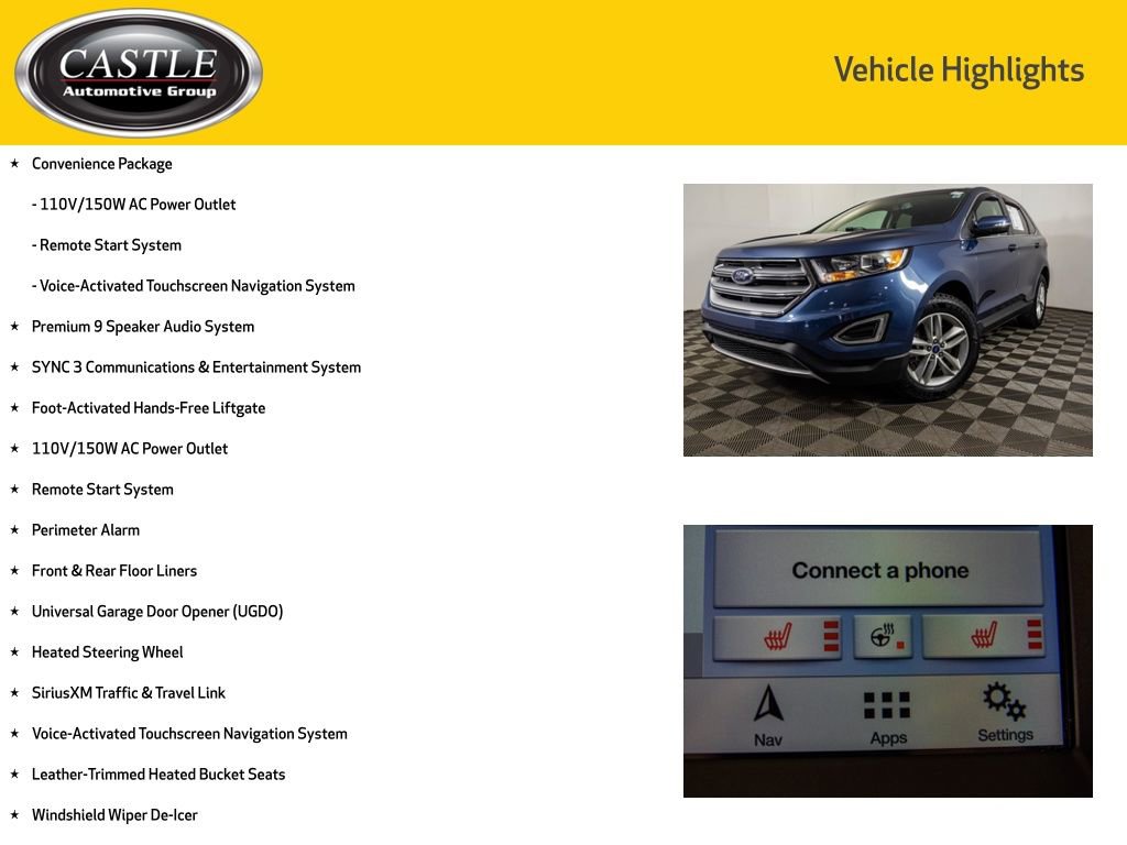 Used 2018 Ford Edge SEL w/ Equipment Group 201A AWD/4WD image 8