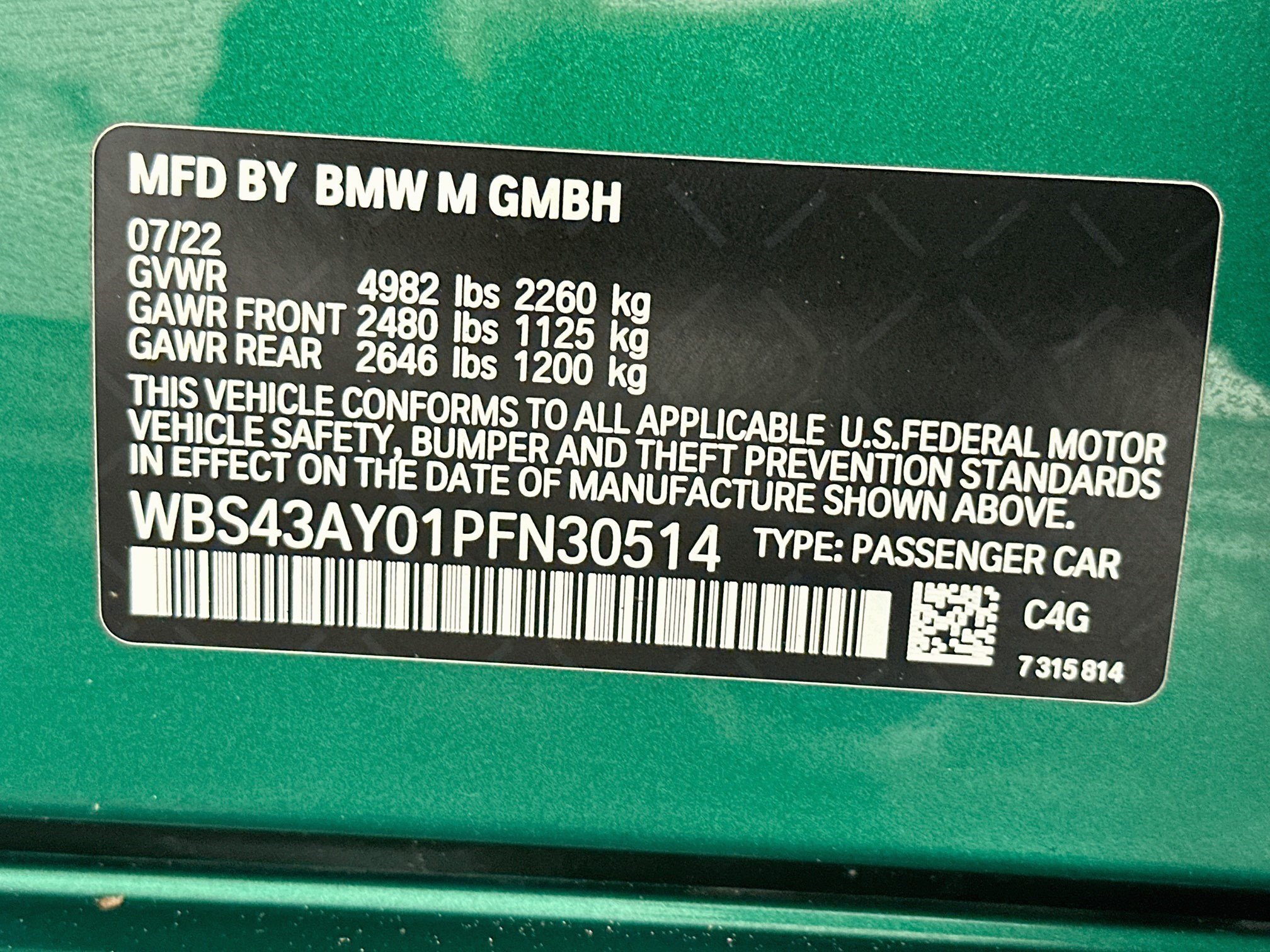 Used 2023 BMW M3 Competition w/ Parking Assistance Package AWD/4WD image 37