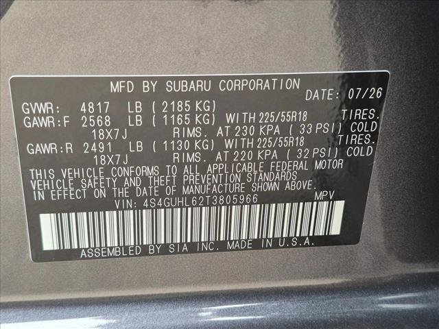 New 2026 Subaru Crosstrek 2.5i Limited w/ Crosstrek Mirror Package AWD/4WD image 18
