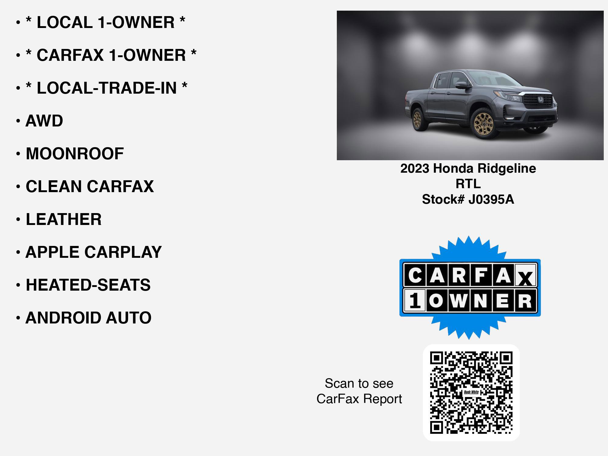 Used 2023 Honda Ridgeline RTL image 7