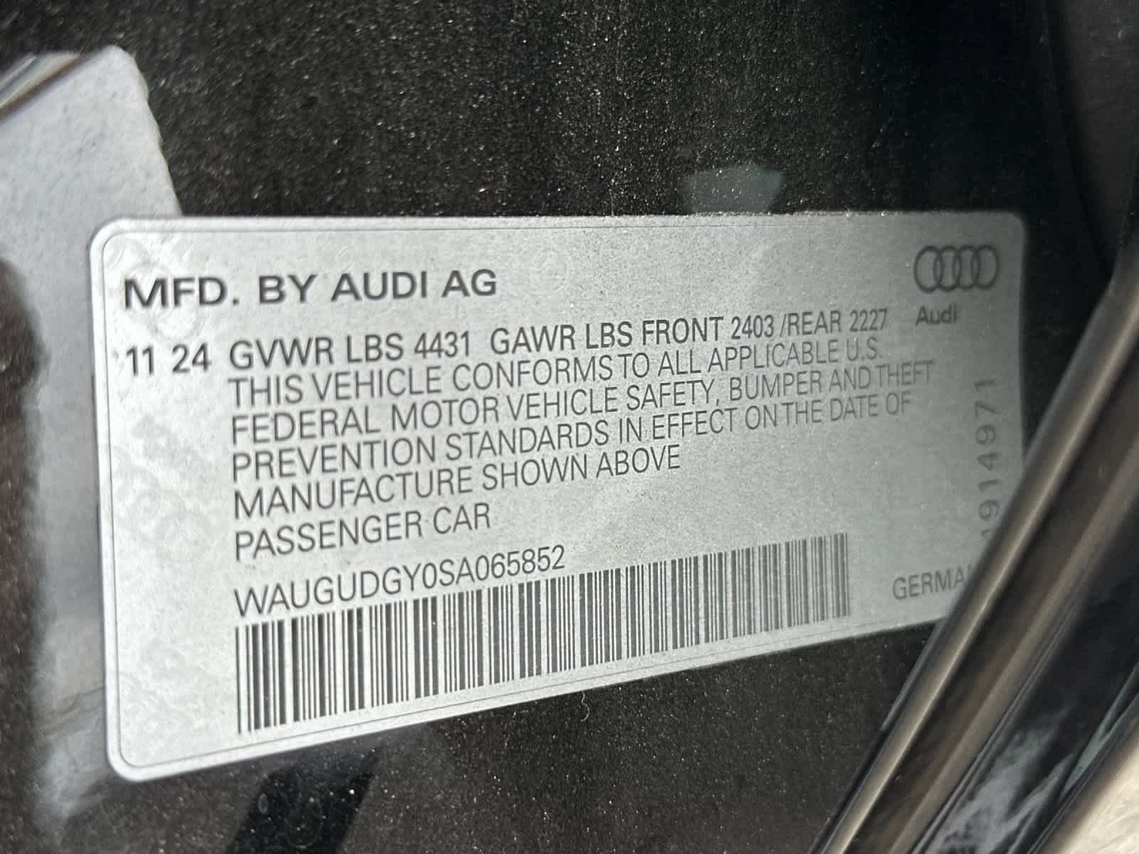 Certified 2025 Audi A3 2.0T Premium w/ Black Optic Package AWD/4WD image 26