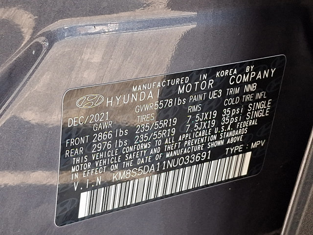 Certified 2022 Hyundai Santa Fe Limited w/ Cargo Package image 24