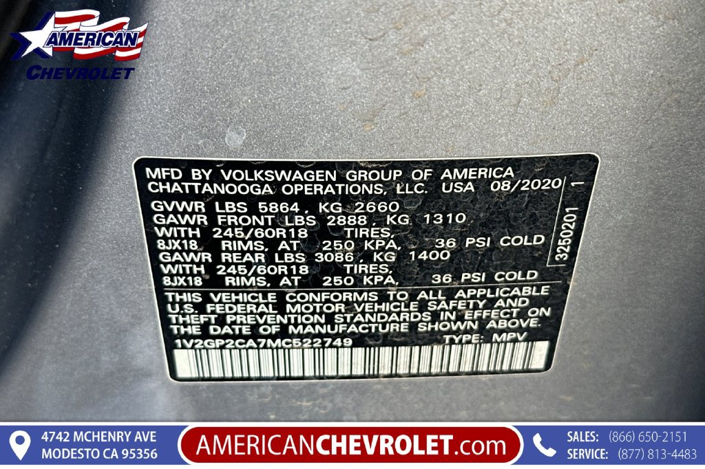 Used 2021 Volkswagen Atlas S AWD/4WD image 40