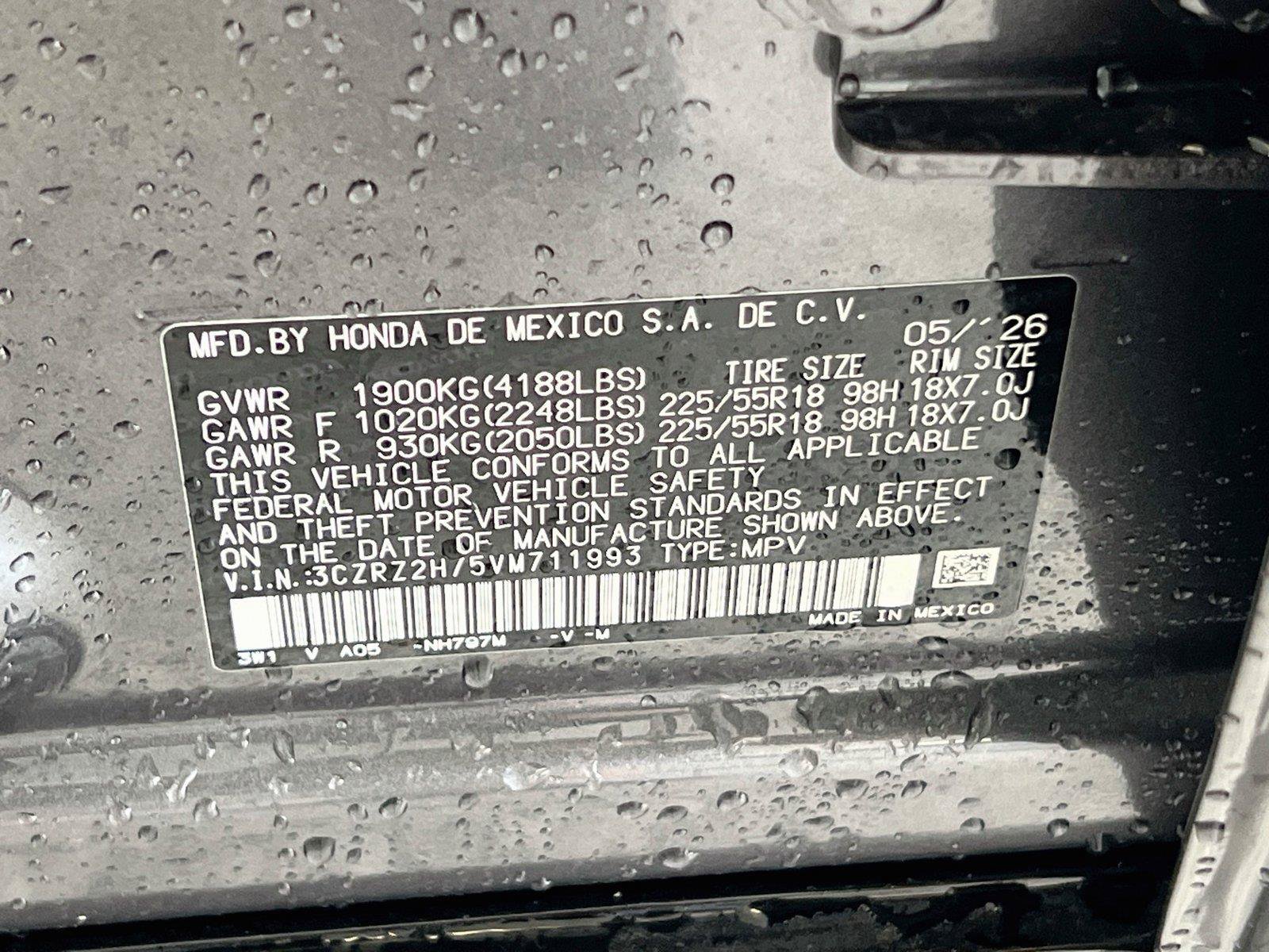 New 2027 Honda HR-V EX-L image 30