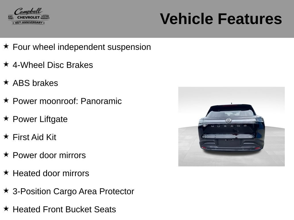 Used 2025 Nissan Murano SL w/ Cargo Package AWD/4WD image 10