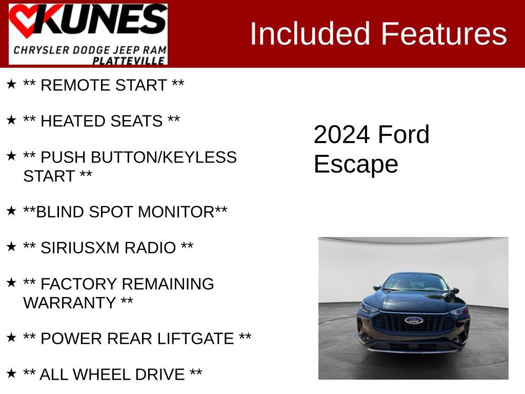 Used 2024 Ford Escape Active AWD/4WD image 2