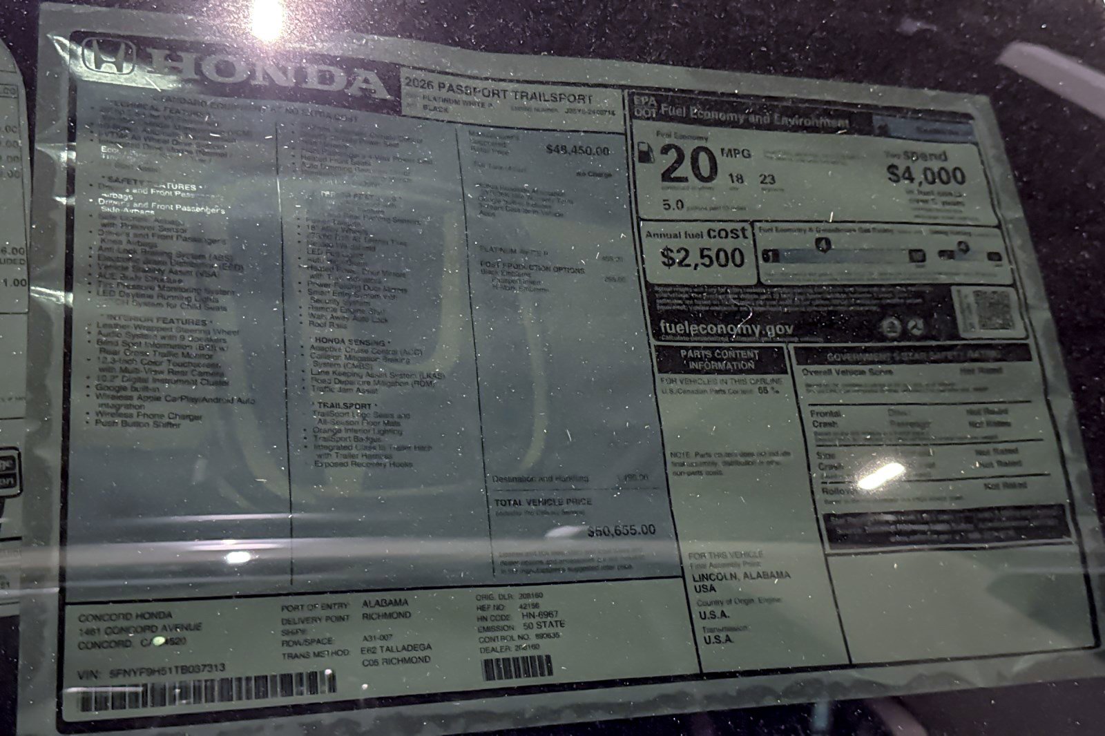 New 2026 Honda Passport TrailSport image 34