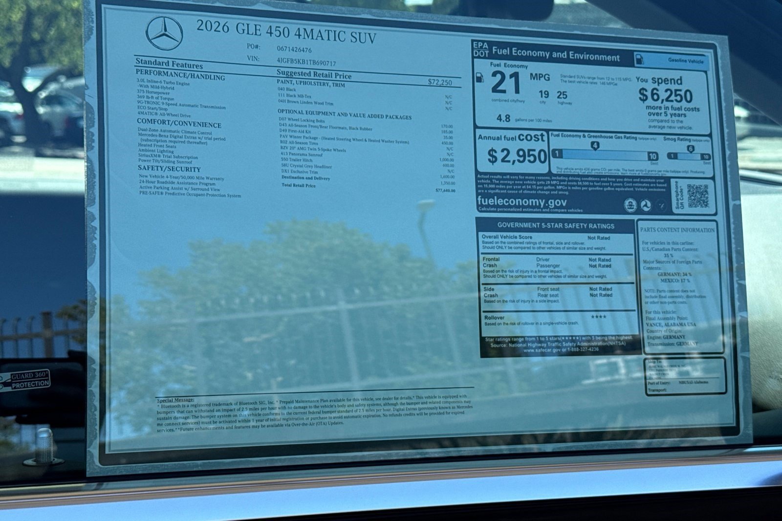 New 2026 Mercedes-Benz GLE 450 4MATIC image 30