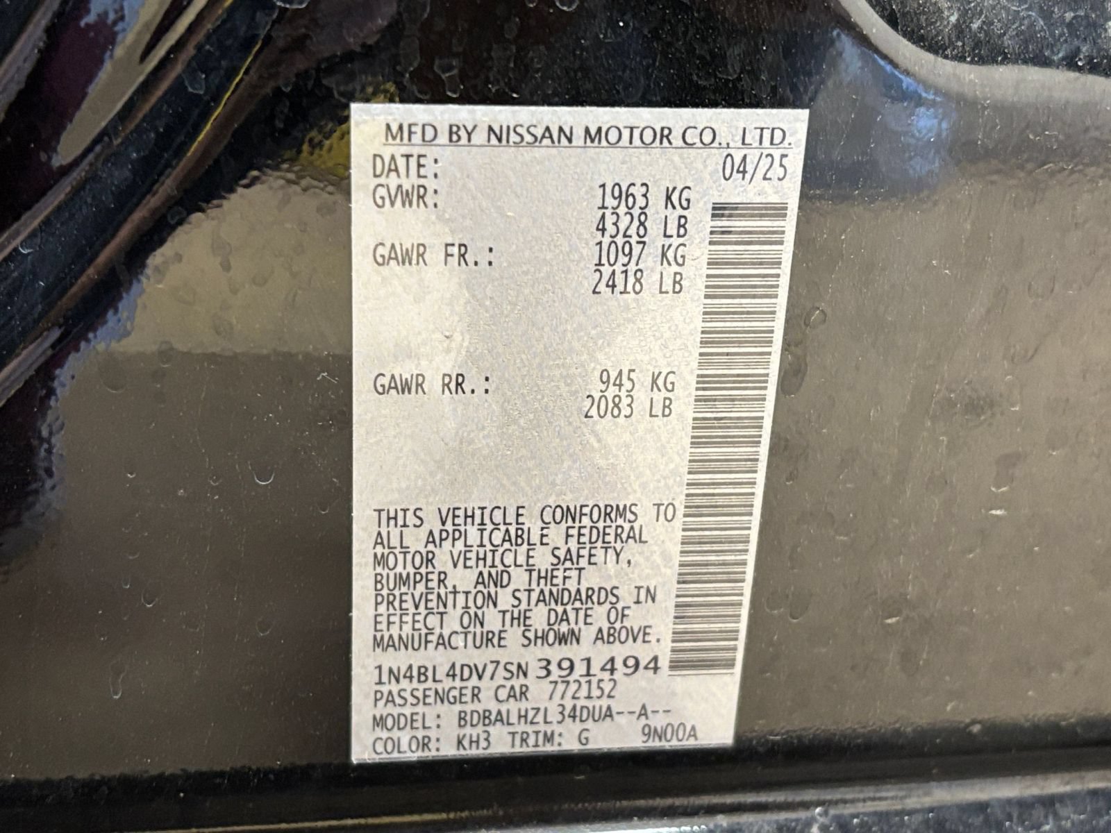 Used 2025 Nissan Altima 2.5 SV FWD image 28