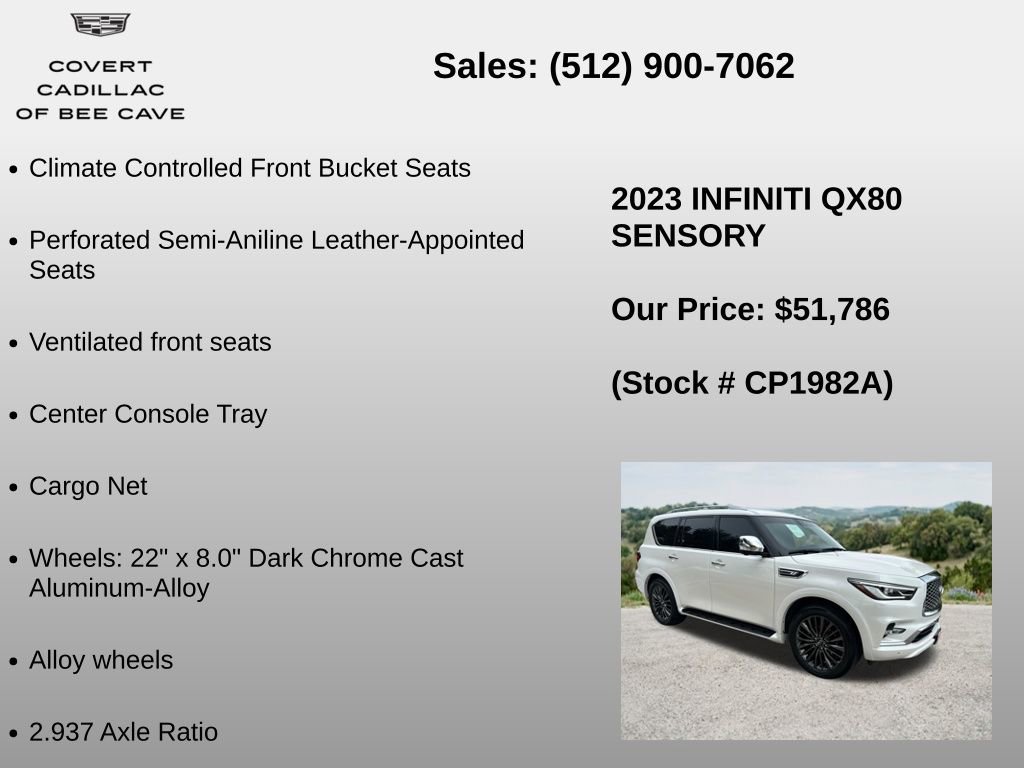 Used 2023 INFINITI QX80 Sensory w/ Cargo Package AWD/4WD image 30