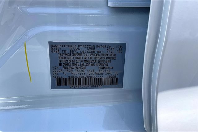New 2027 Nissan Sentra SV w/ Floor Mat Package FWD image 13