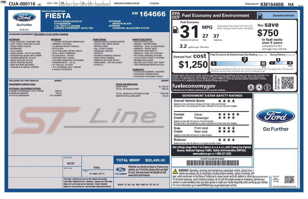 Used 2019 Ford Fiesta ST-Line