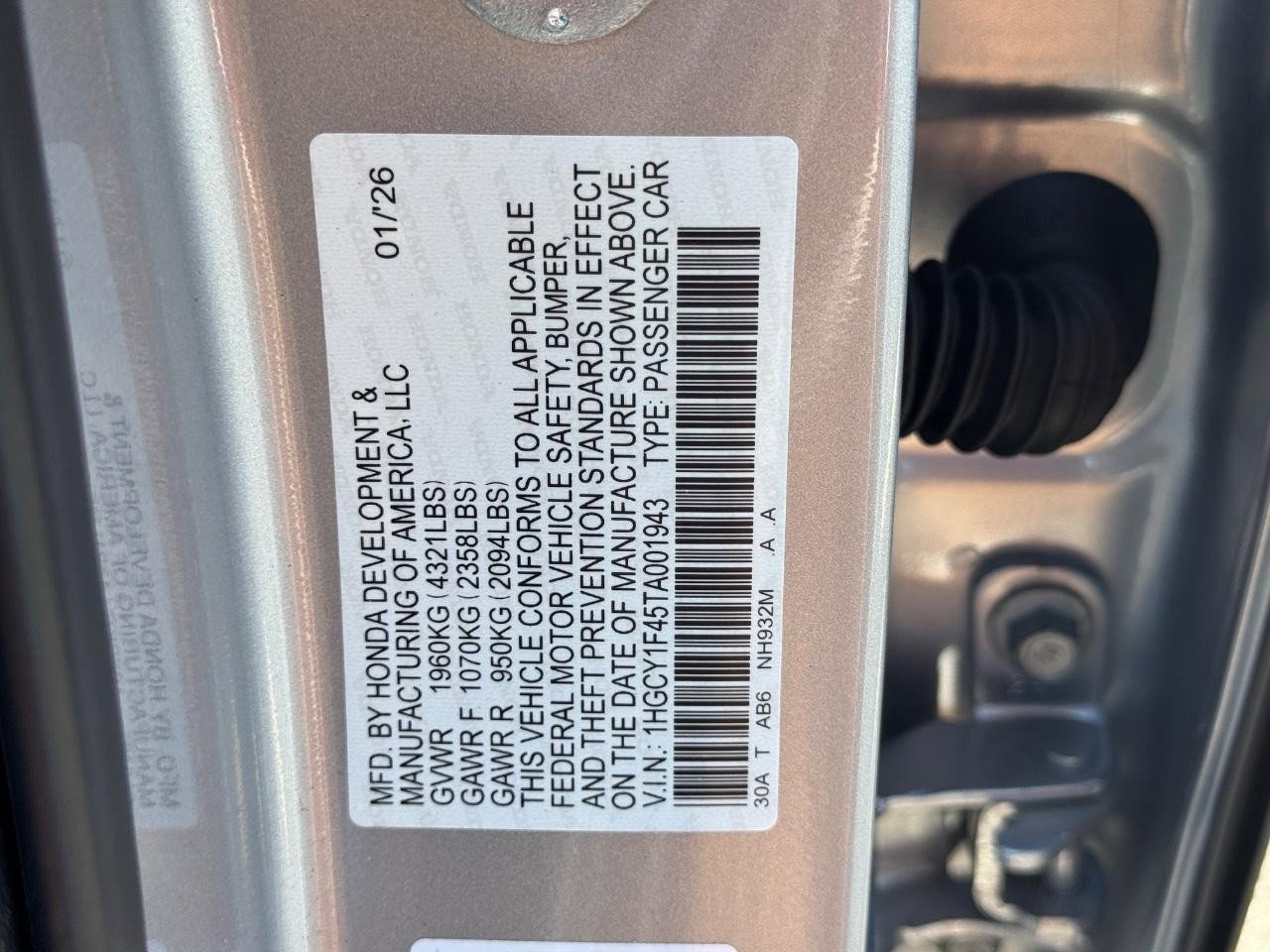 Certified 2026 Honda Accord SE image 27