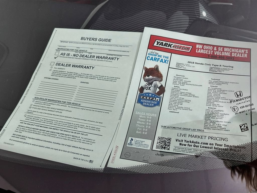 Used 2018 Honda Civic Type R image 13